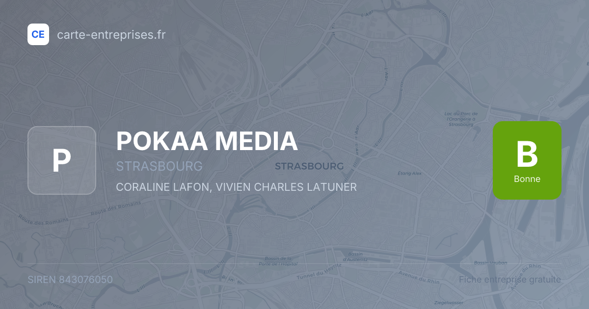 POKAA MEDIA — 843076050 — fiche entreprise