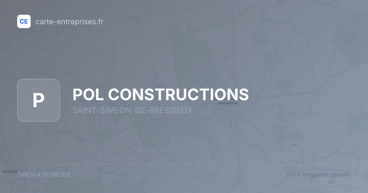 POL CONSTRUCTIONS — 478736069 — fiche entreprise