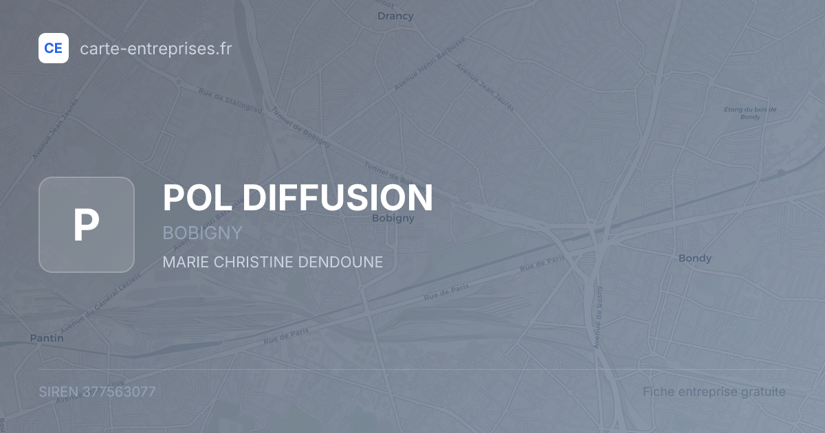 POL DIFFUSION — 377563077 — fiche entreprise