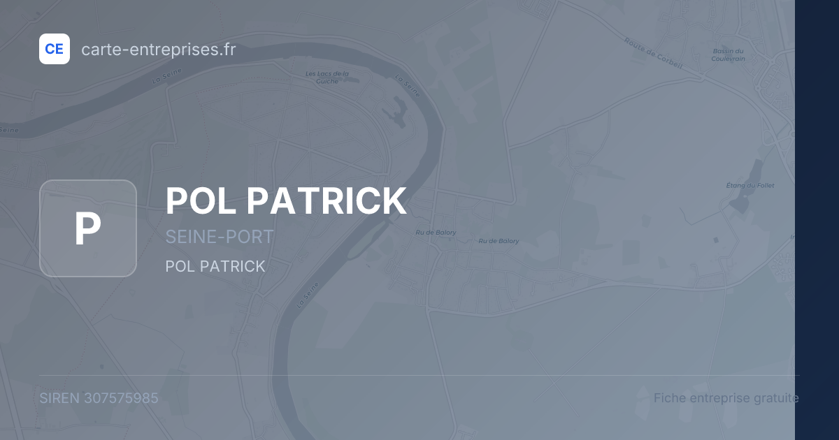 POL PATRICK — 307575985 — fiche entreprise