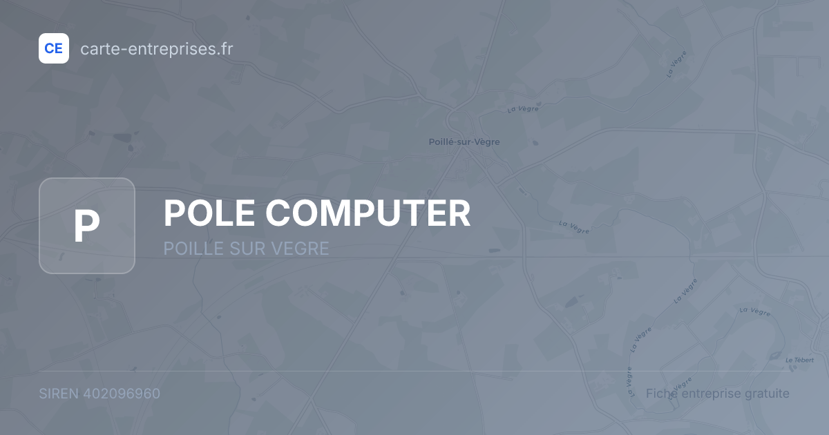 POLE COMPUTER — 402096960 — fiche entreprise