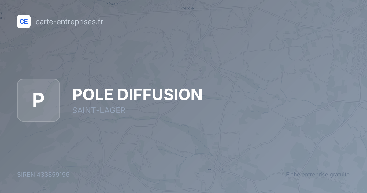 POLE DIFFUSION — 433859196 — fiche entreprise