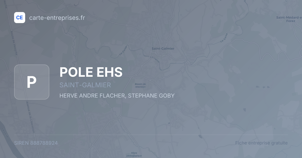 POLE EHS — 888788924 — fiche entreprise