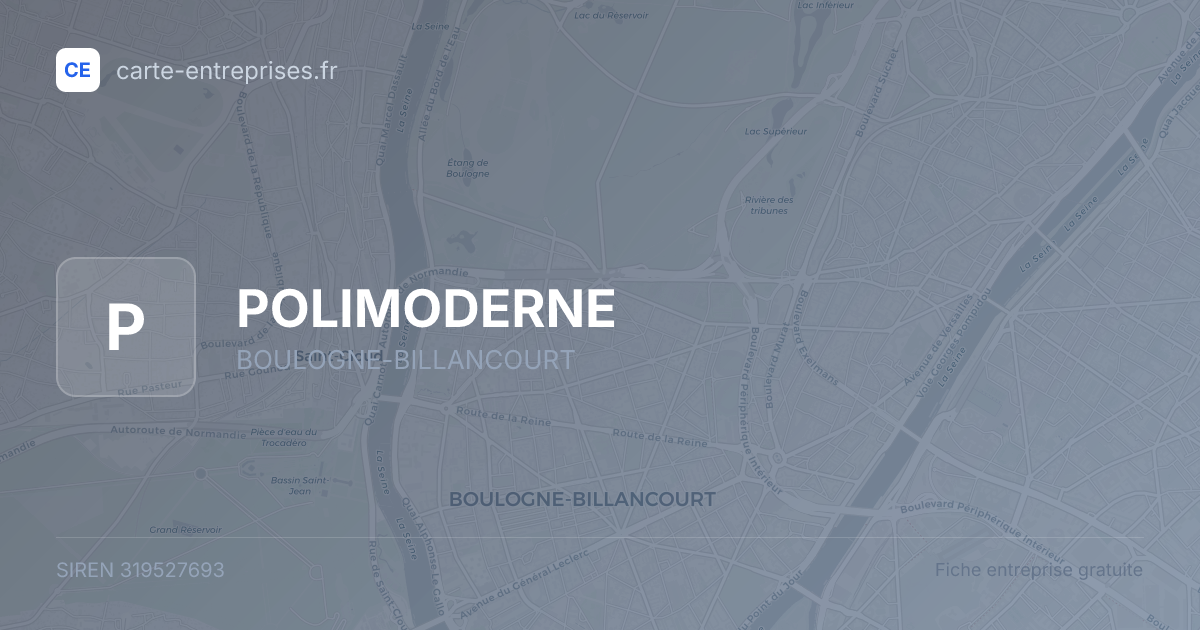 POLIMODERNE — 319527693 — fiche entreprise