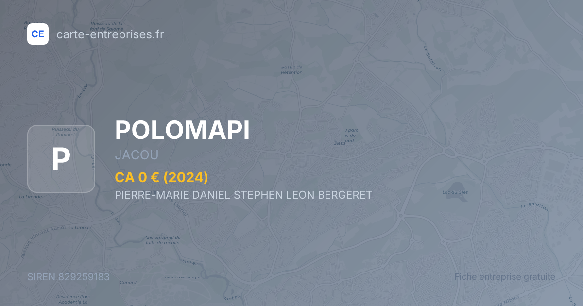 POLOMAPI — 829259183 — fiche entreprise