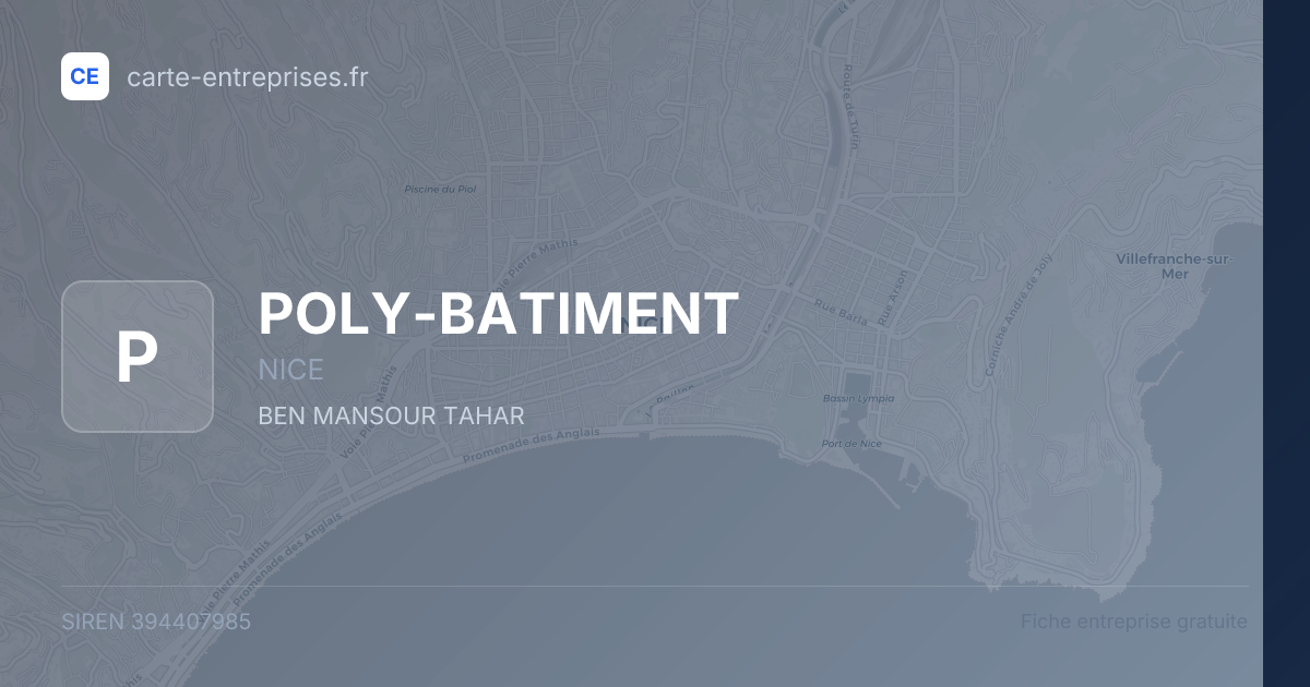 POLY-BATIMENT — 394407985 — fiche entreprise