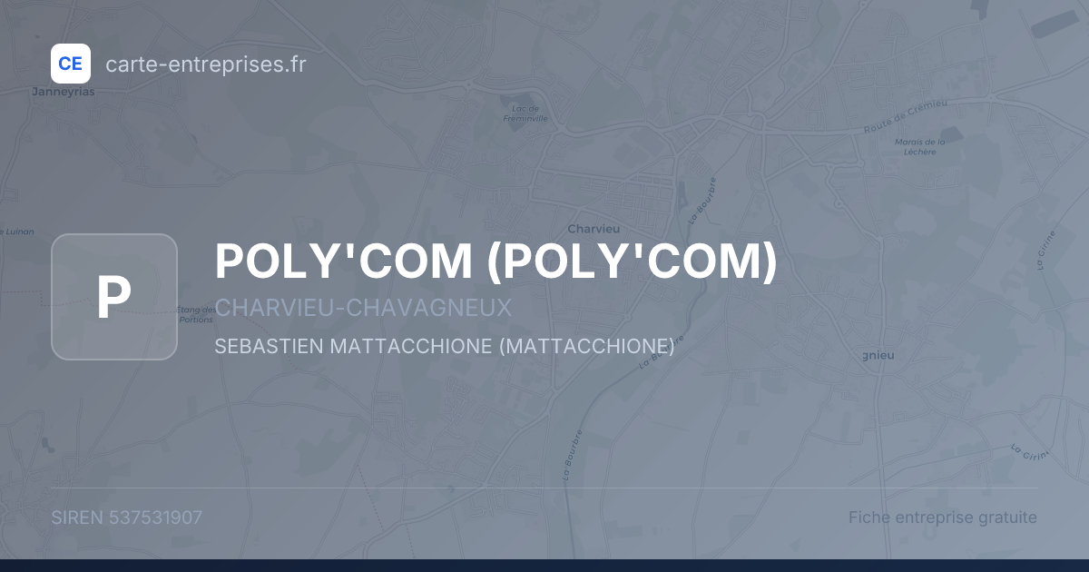 POLY'COM — 537531907 — fiche entreprise