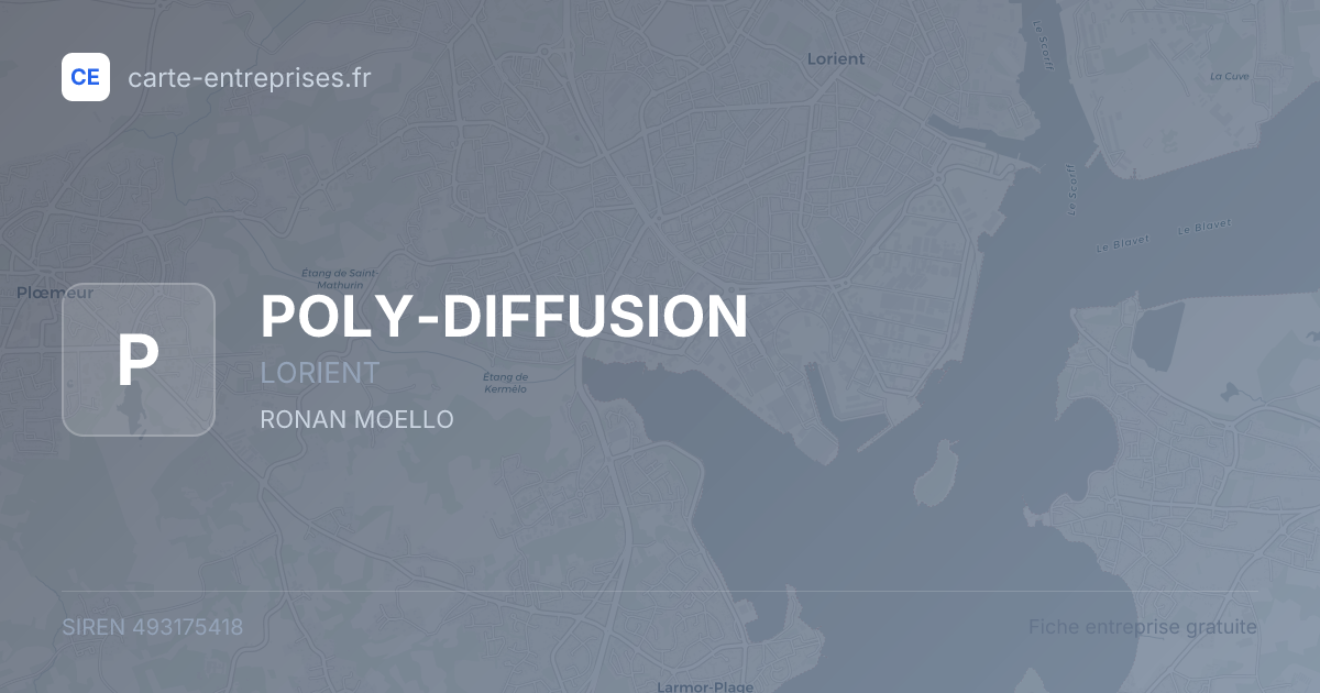 POLY-DIFFUSION — 493175418 — fiche entreprise