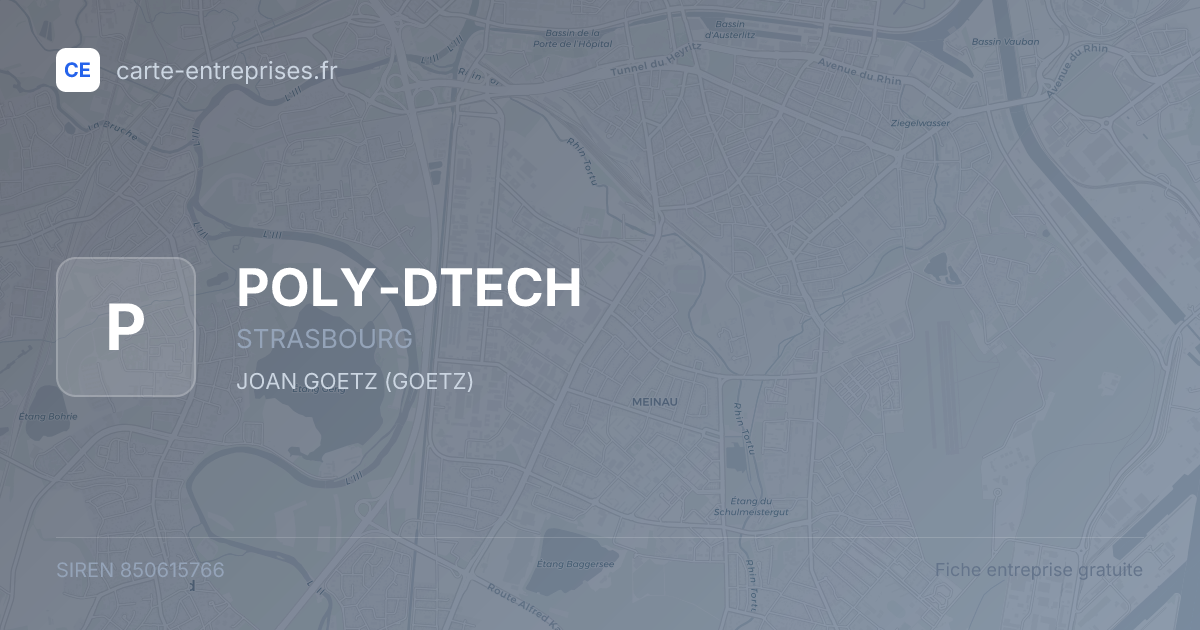 POLY-DTECH — 850615766 — fiche entreprise