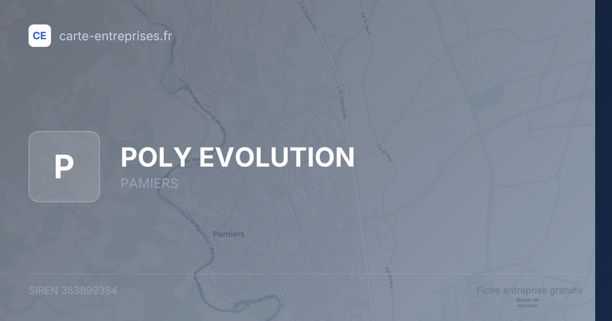 POLY EVOLUTION — 353899354 — fiche entreprise