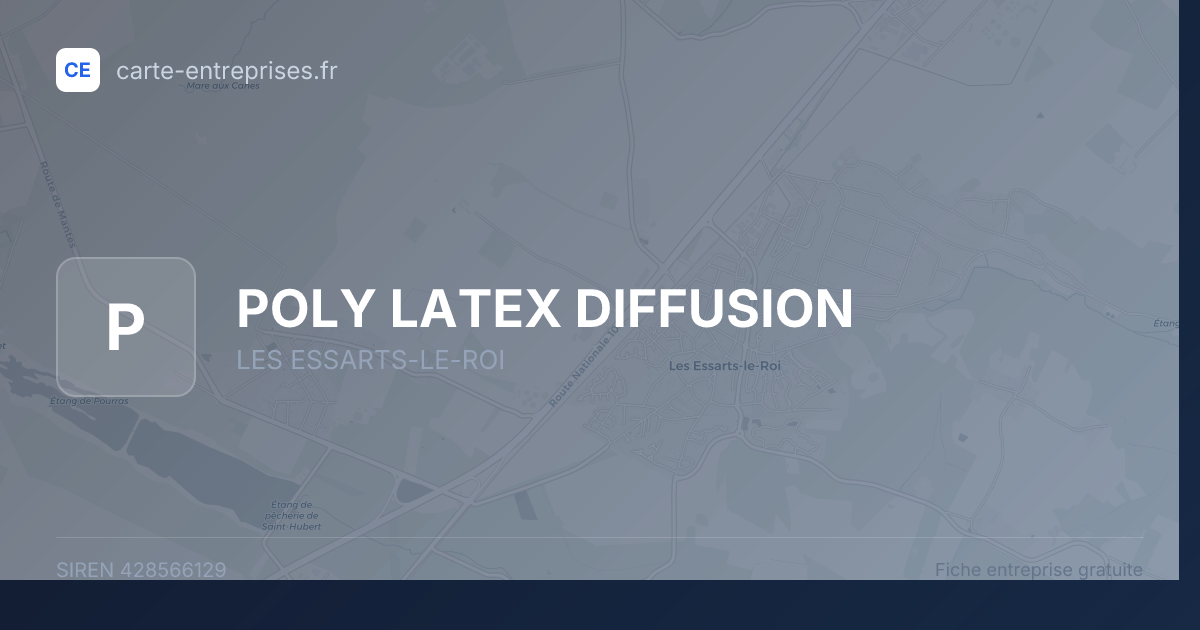 POLY LATEX DIFFUSION — 428566129 — fiche entreprise