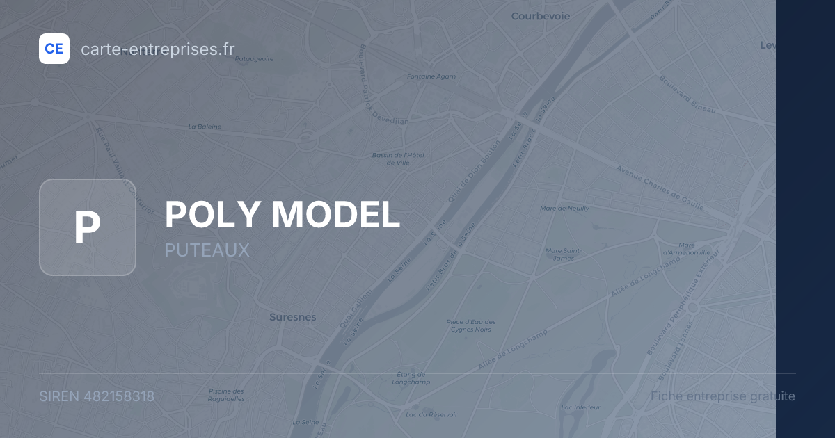 POLY MODEL — 482158318 — fiche entreprise