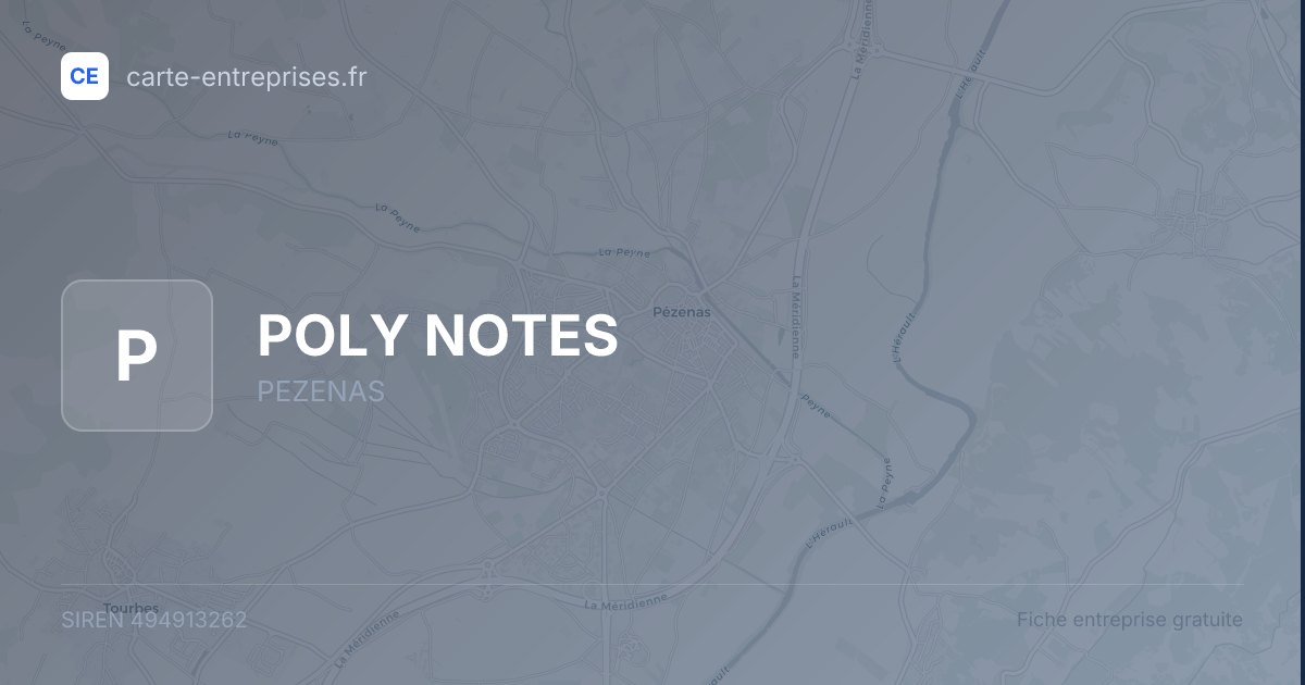 POLY NOTES — 494913262 — fiche entreprise