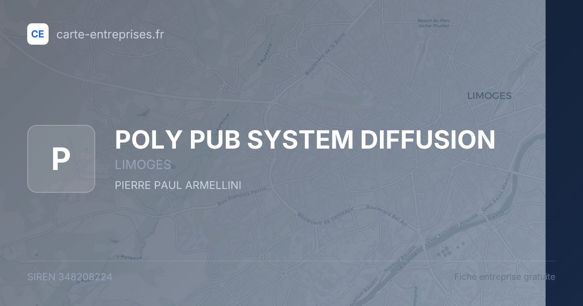 POLY PUB SYSTEM DIFFUSION — 348208224 — fiche entreprise
