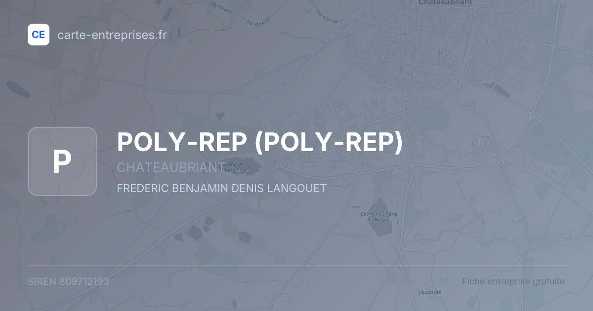 POLY-REP — 809712193 — fiche entreprise