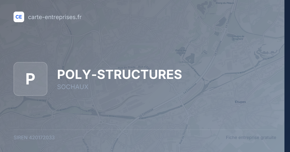 POLY-STRUCTURES — 420172033 — fiche entreprise