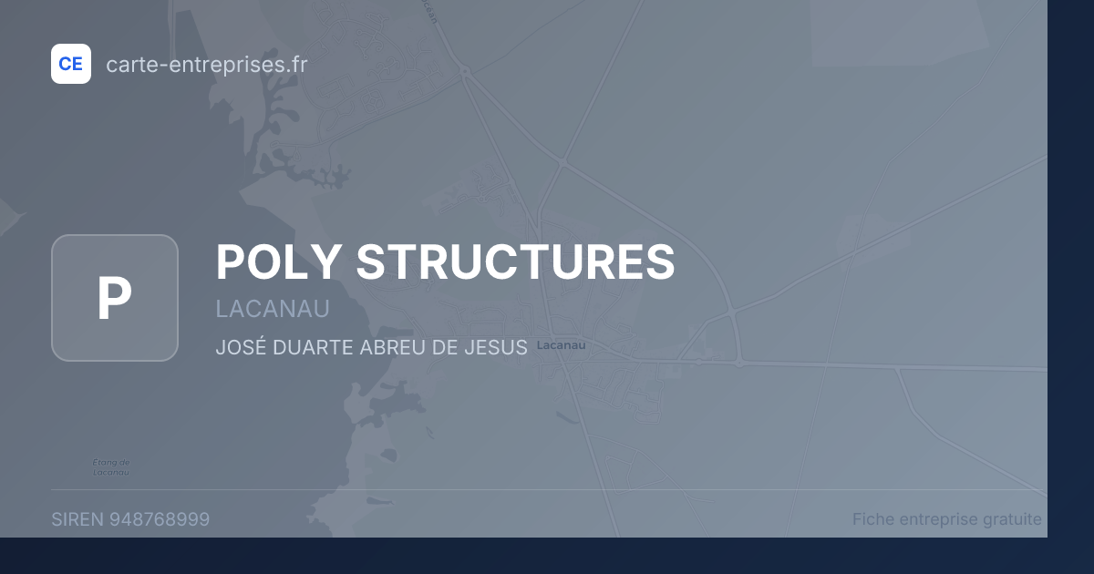 POLY STRUCTURES — 948768999 — fiche entreprise