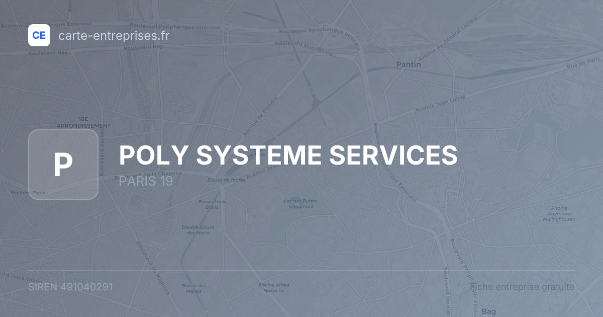 POLY SYSTEME SERVICES — 491040291 — fiche entreprise