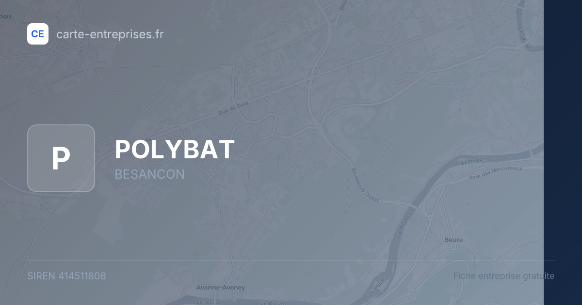 POLYBAT — 414511808 — fiche entreprise