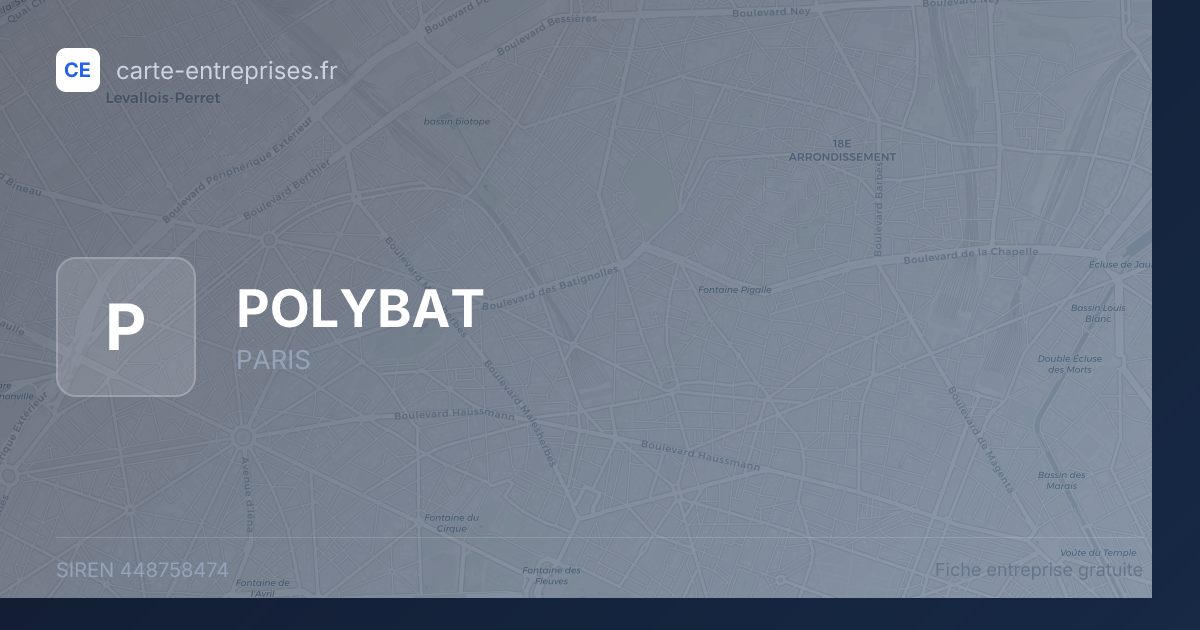 POLYBAT — 448758474 — fiche entreprise