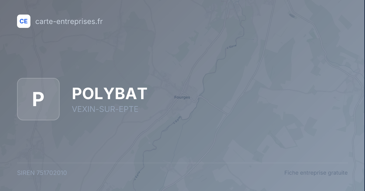 POLYBAT — 751702010 — fiche entreprise