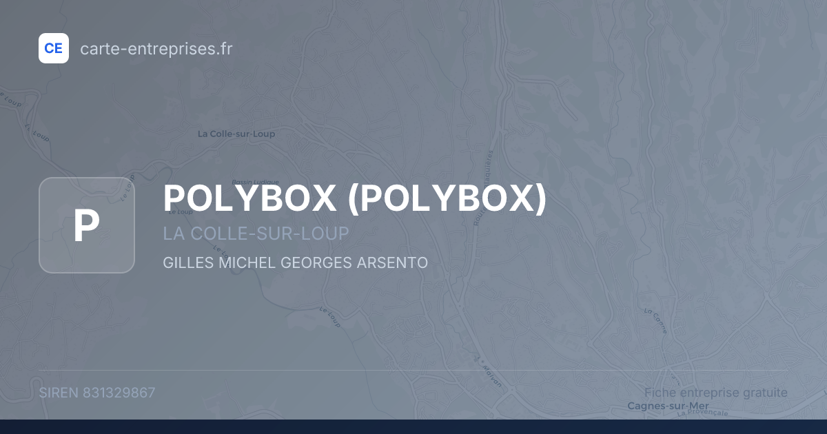 POLYBOX — 831329867 — fiche entreprise