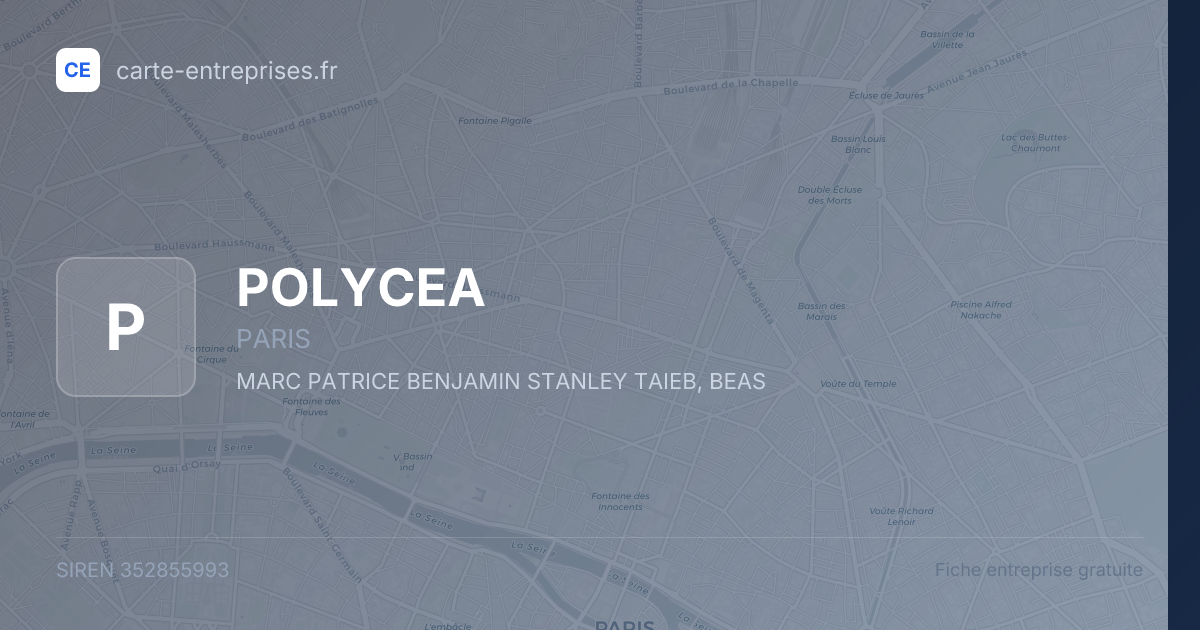 POLYCEA — 352855993 — fiche entreprise