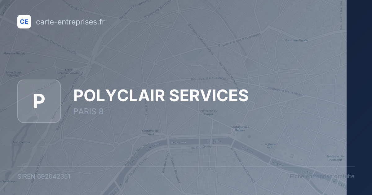 POLYCLAIR SERVICES — 692042351 — fiche entreprise