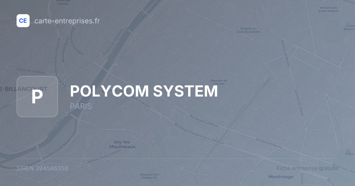POLYCOM SYSTEM — 394586358 — fiche entreprise