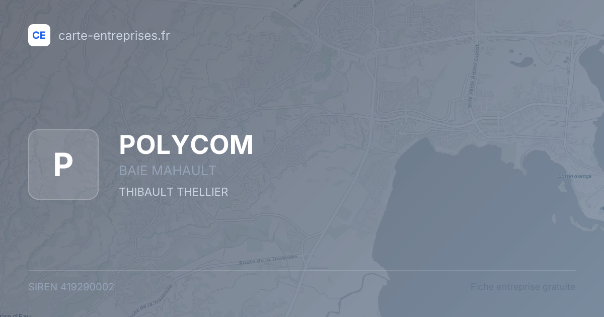 POLYCOM — 419290002 — fiche entreprise