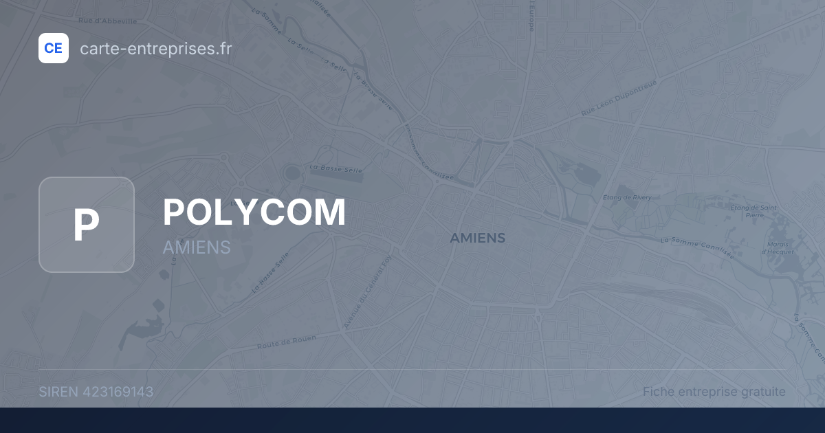 POLYCOM — 423169143 — fiche entreprise