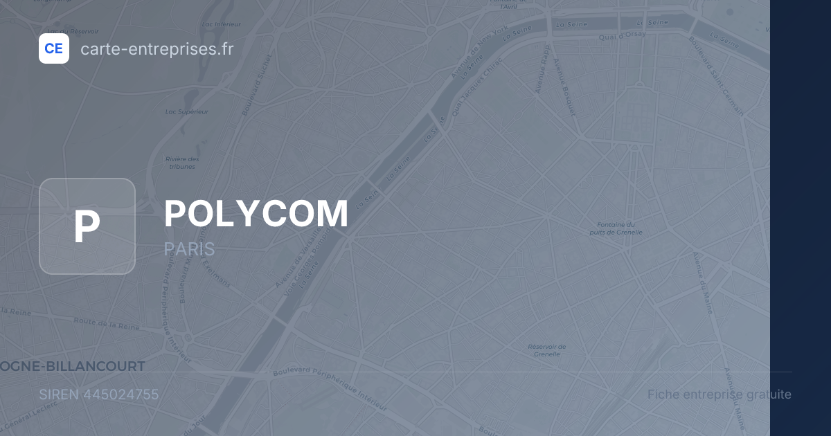 POLYCOM — 445024755 — fiche entreprise