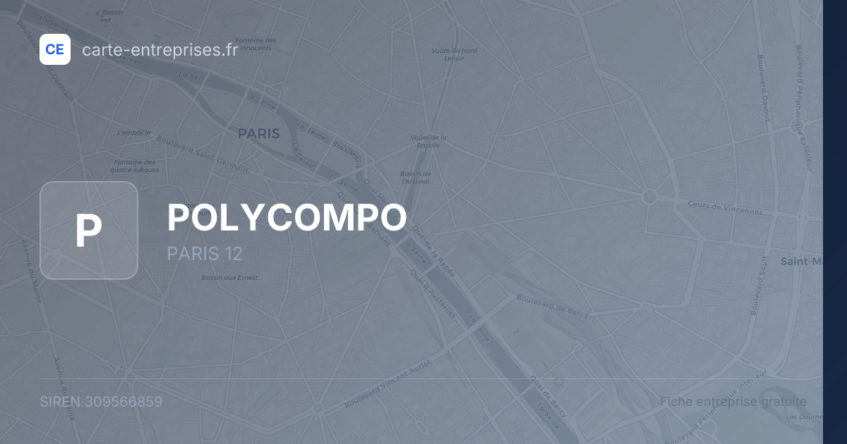 POLYCOMPO — 309566859 — fiche entreprise