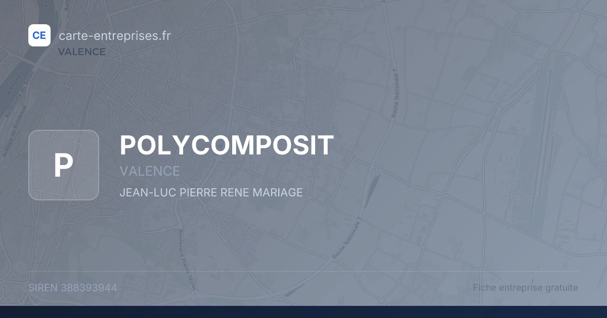 POLYCOMPOSIT — 388393944 — fiche entreprise