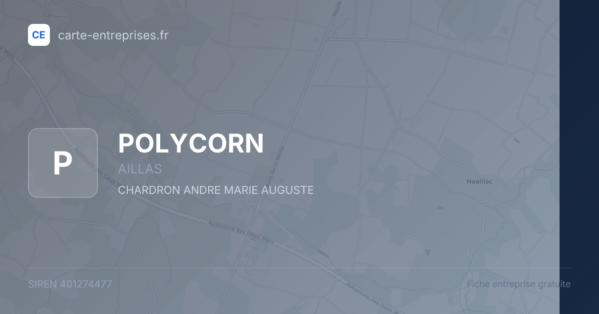 POLYCORN — 401274477 — fiche entreprise