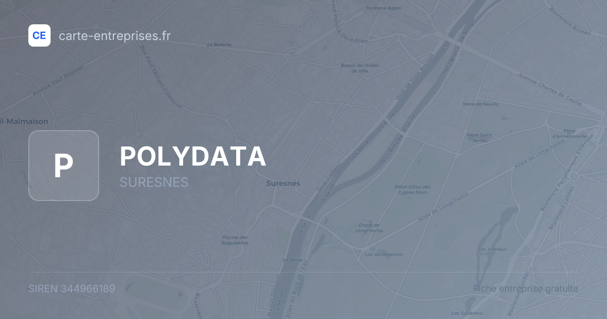 POLYDATA — 344966189 — fiche entreprise