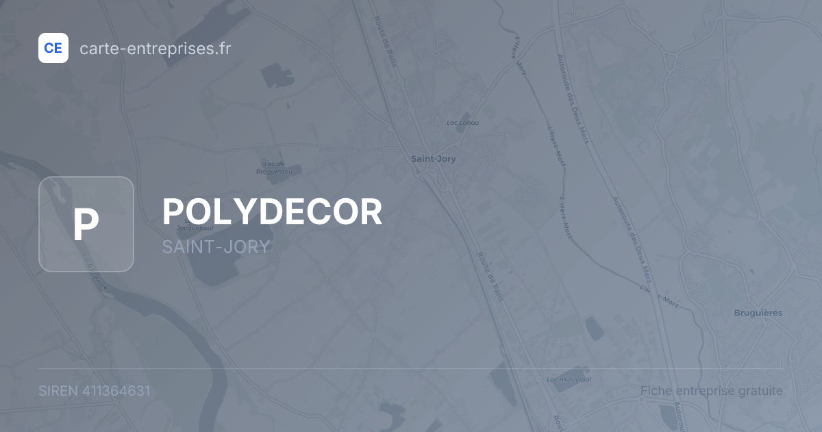 POLYDECOR — 411364631 — fiche entreprise
