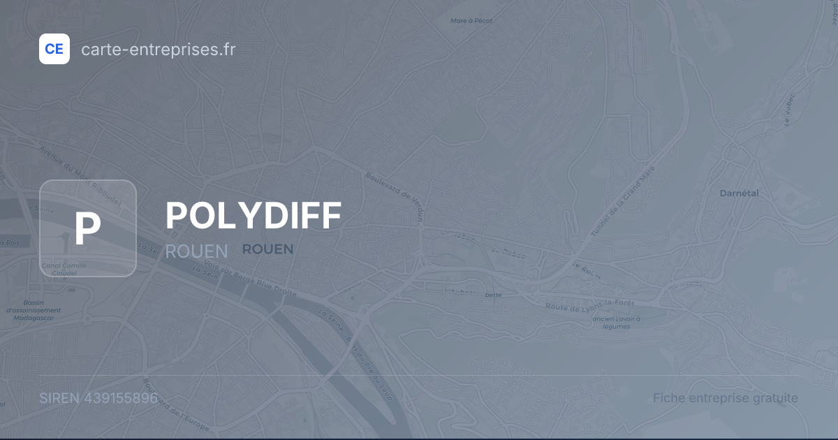 POLYDIFF — 439155896 — fiche entreprise