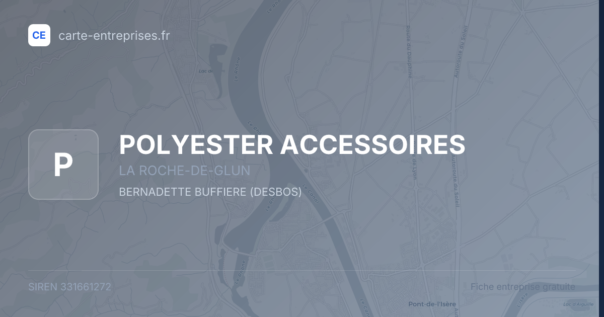 POLYESTER ACCESSOIRES — 331661272 — fiche entreprise
