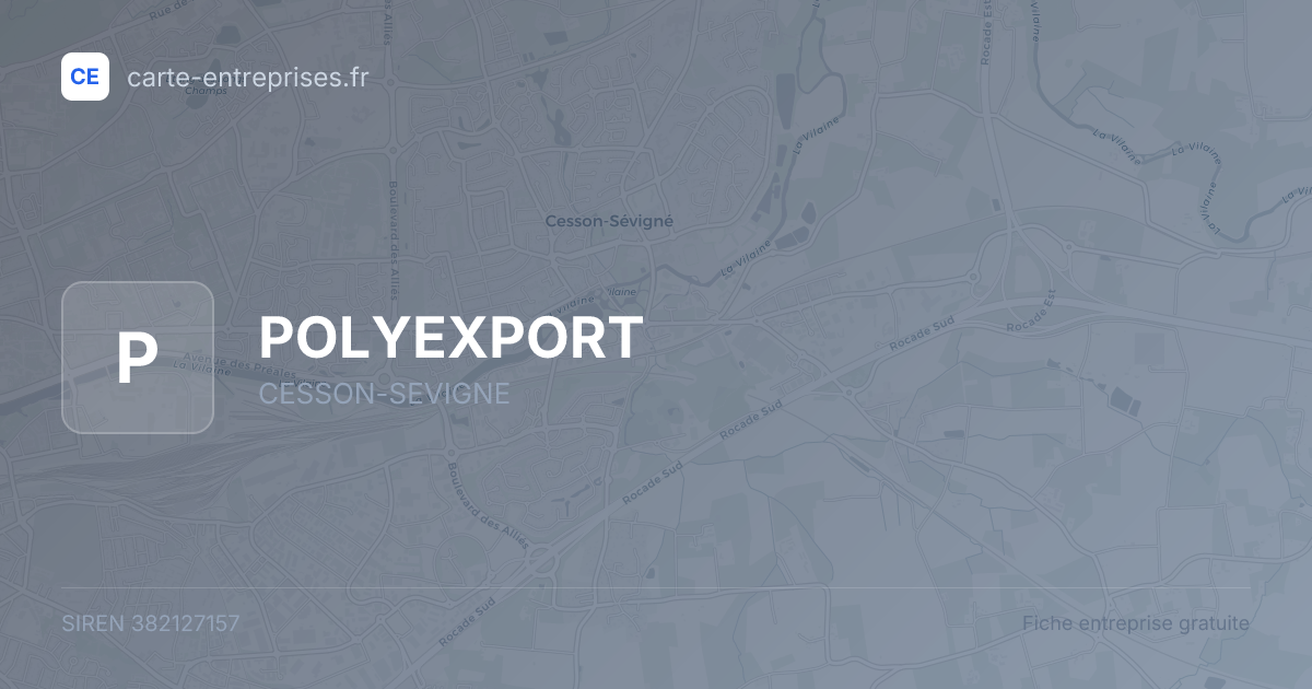 POLYEXPORT — 382127157 — fiche entreprise