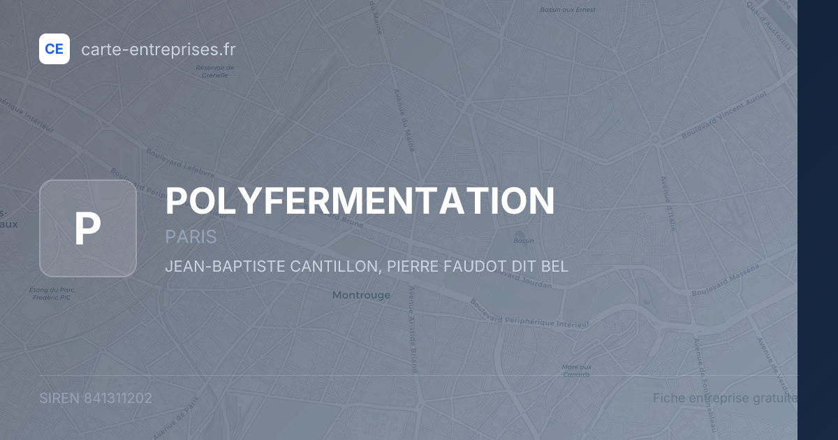POLYFERMENTATION — 841311202 — fiche entreprise