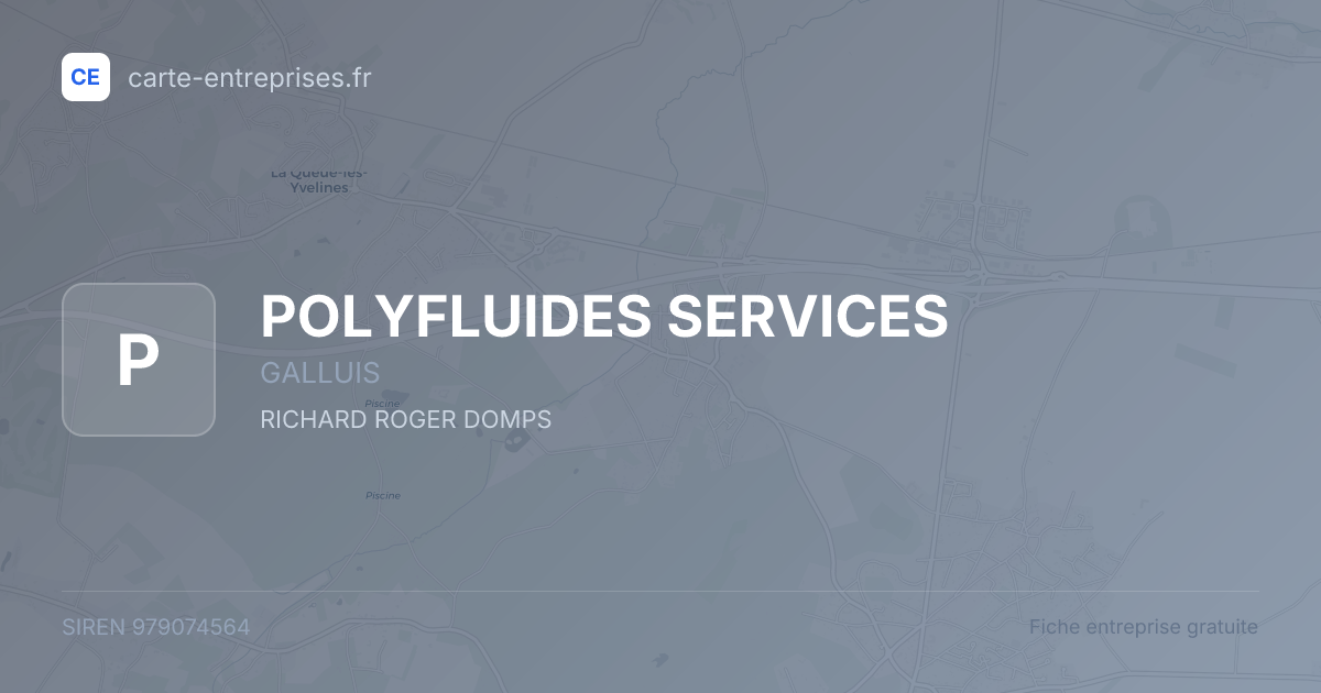 POLYFLUIDES SERVICES — 979074564 — fiche entreprise