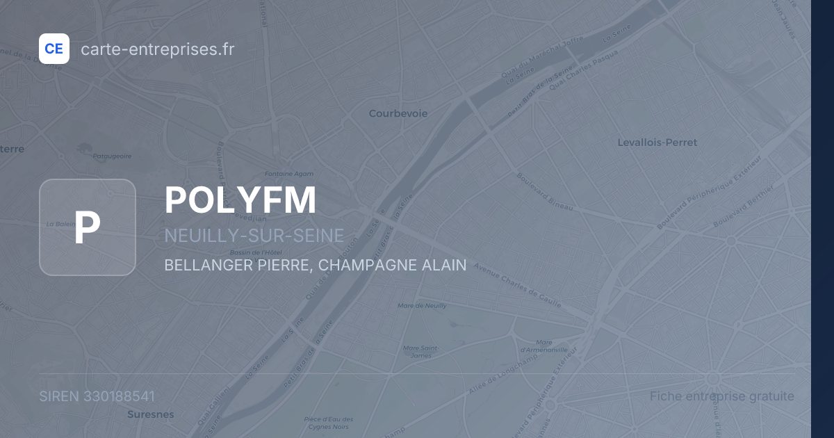 POLYFM — 330188541 — fiche entreprise