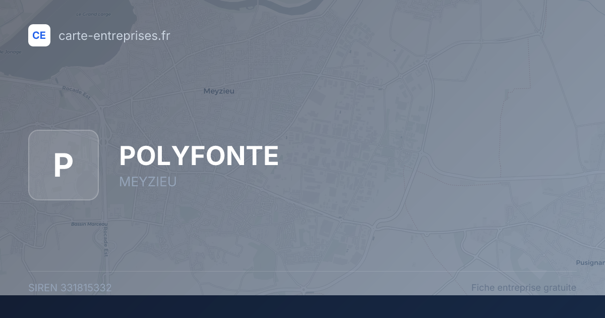 POLYFONTE — 331815332 — fiche entreprise