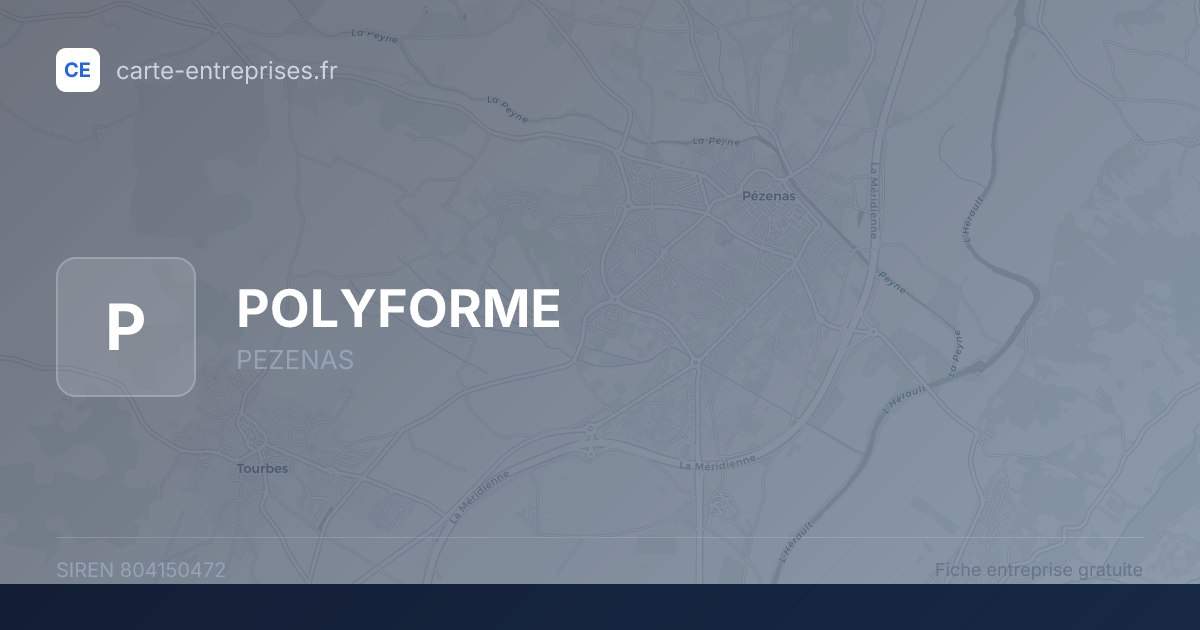 POLYFORME — 804150472 — fiche entreprise