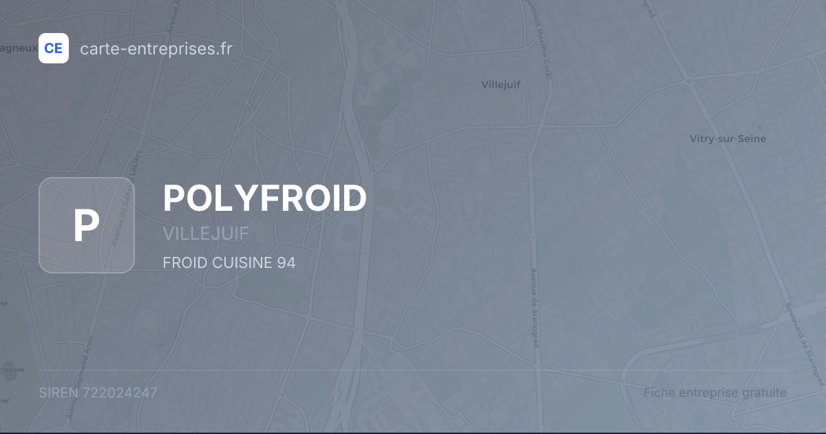 POLYFROID — 722024247 — fiche entreprise