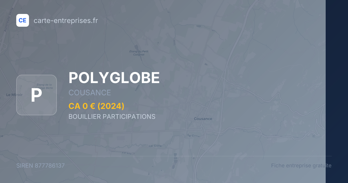 POLYGLOBE — 877786137 — fiche entreprise
