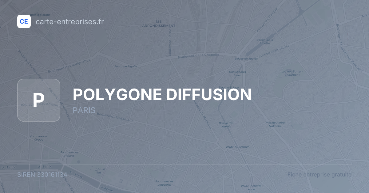 POLYGONE DIFFUSION — 330161134 — fiche entreprise