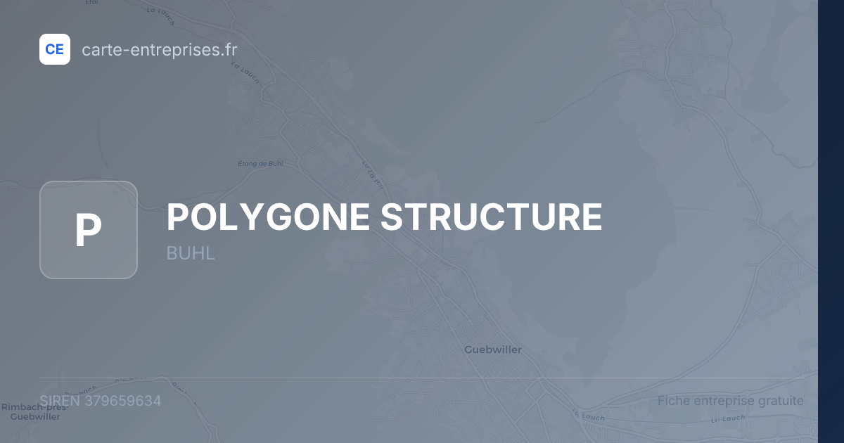 POLYGONE STRUCTURE — 379659634 — fiche entreprise