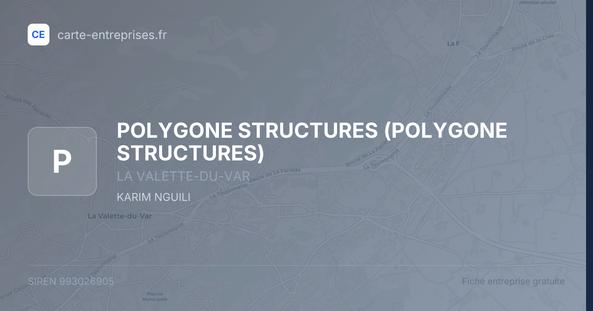 POLYGONE STRUCTURES — 993026905 — fiche entreprise